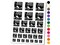 Ghost Boo Jeering Halloween Temporary Tattoo Water Resistant Fake Body Art Set Collection